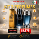 Pide 1 y Llévate 3 – Kit de Perfumes Premium para Hombre 100ml (One Million, Sauvage y Invictus)